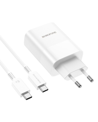 Купити МЗП Borofone BN10 Sunlight PD65W (1USB-A/1C) + кабель Type-C to Type-C