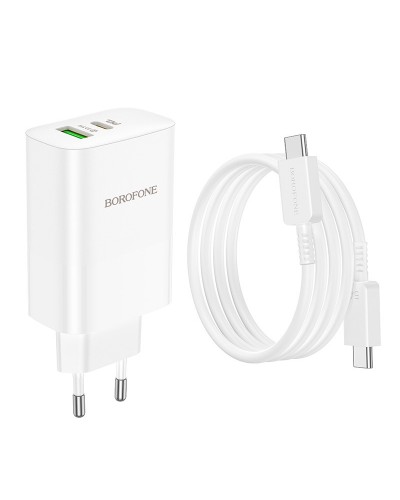 Купити МЗП Borofone BN10 Sunlight PD65W (1USB-A/1C) + кабель Type-C to Type-C