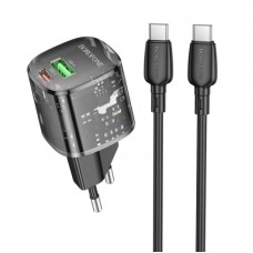 МЗП Borofone BN17 Sunlight PD20W+QC3.0 (1USB-A/1C) + кабель Type-C to Type-C