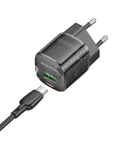 Купити МЗП Borofone BN17 Sunlight PD20W+QC3.0 (1USB-A/1C) + кабель Type-C to Type-C