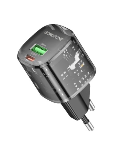 Купити МЗП Borofone BN17 Sunlight PD20W+QC3.0 (1USB-A/1C) + кабель Type-C to Type-C