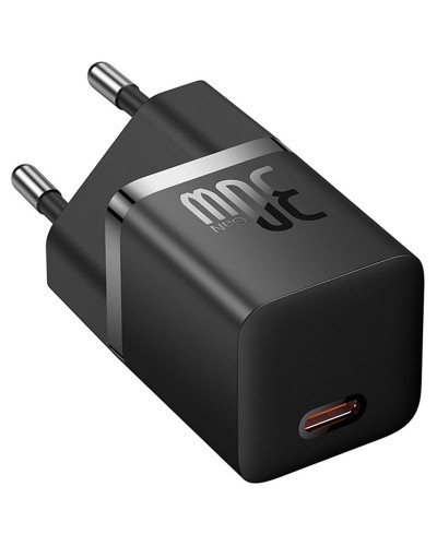 Купити МЗП Baseus GaN5 Fast Charger (mini) 30W (1USB-C) + кабель Type-C to Type-C (P10110902)
