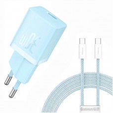 МЗП Baseus GaN5 Fast Charger (mini) 30W (1USB-C) + кабель Type-C to Type-C (P10110902)