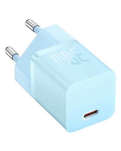 Купити МЗП Baseus GaN5 Fast Charger (mini) 30W (1USB-C) + кабель Type-C to Type-C (P10110902)