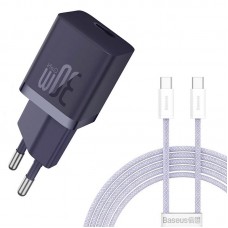 СЗУ Baseus GaN5 Fast Charger (mini) 30W (1USB-C) + кабель Type-C to Type-C (P10110902)