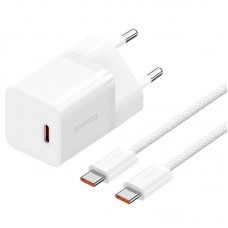 МЗП Baseus GaN5 Fast Charger (mini) 30W (1USB-C) + кабель Type-C to Type-C (P10110902)