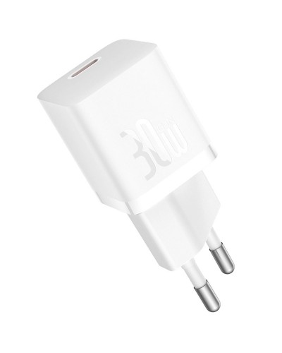 Купити МЗП Baseus GaN5 Fast Charger (mini) 30W (1USB-C) + кабель Type-C to Type-C (P10110902)