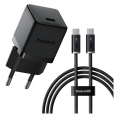 СЗУ Baseus Palm Fast Charger 30W (1USB-C) + кабель Type-C to Type-C (P10111605113-01)