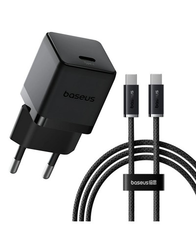 Купити МЗП Baseus Palm Fast Charger 30W (1USB-C) + кабель Type-C to Type-C (P10111605113-01)