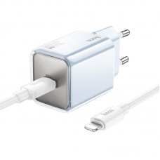 МЗП Hoco N47 Glorious PD30W (1USB-C) + кабель Type-C to Lightning