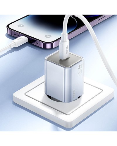 Купити МЗП Hoco N47 Glorious PD30W (1USB-C) + кабель Type-C to Lightning