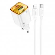СЗУ Hoco N52 Monsoon PD20W+QC3.0 (1USB-A/1C) + кабель Type-C to Lightning