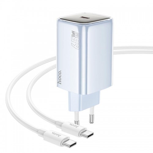 Купить СЗУ Hoco N48 Glorious PD65W (1USB-C) + кабель Type-C to Type-C