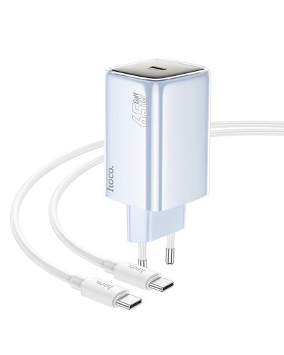Купити МЗП Hoco N48 Glorious PD65W (1USB-C) + кабель Type-C to Type-C