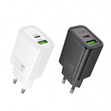 МЗП Hoco N63 Gentle PD30W+QC3.0 (1USB-A/1C)