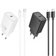 МЗП Hoco N60 Gentle PD20W (1USB-C) + кабель Type-C to Lightning