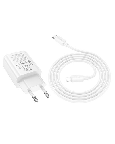 Купити МЗП Hoco N60 Gentle PD20W (1USB-C) + кабель Type-C to Lightning