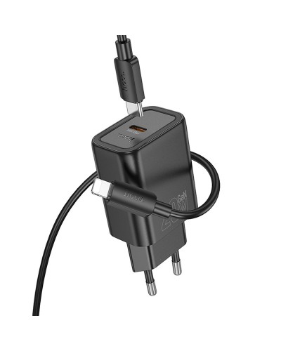 Купити МЗП Hoco N60 Gentle PD20W (1USB-C) + кабель Type-C to Lightning