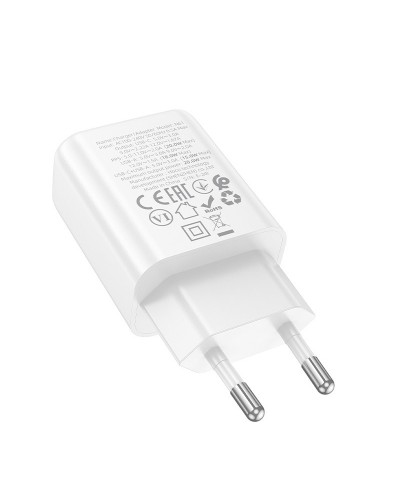 Купити МЗП Hoco N61 Gentle PD20W+QC3.0 (1USB-A/1C) + кабель Type-C to Lightning