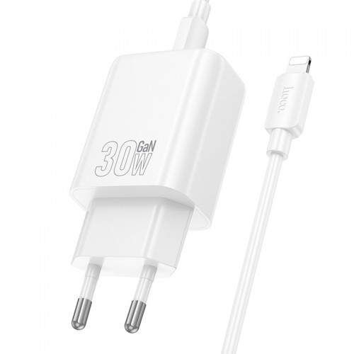 Купить СЗУ Hoco N62 Gentle PD30W (1USB-C) + кабель Type-C to Lightning Купить СЗУ Hoco N62 Gentle PD30W (1USB-C) + кабель Type-C to Lightning