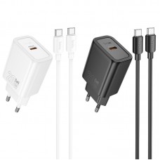 МЗП Hoco N60 Gentle PD20W (1USB-C) + кабель Type-C to Type-C