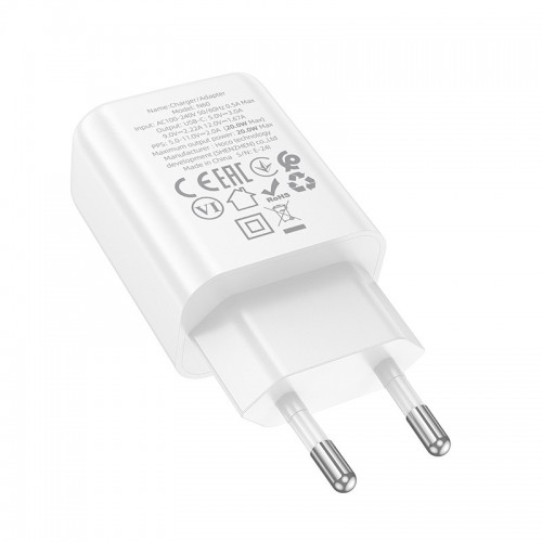 Купить СЗУ Hoco N60 Gentle PD20W (1USB-C) + кабель Type-C to Type-C