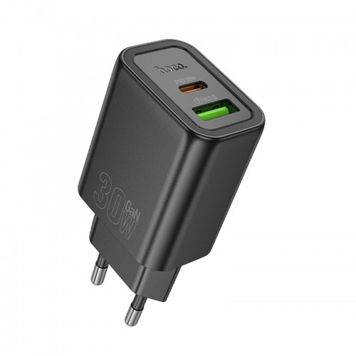 Купить СЗУ Hoco N63 Gentle PD30W+QC3.0 (1USB-A/1C) + кабель Type-C to Lightning Купить СЗУ Hoco N63 Gentle PD30W+QC3.0 (1USB-A/1C) + кабель Type-C to Lightning