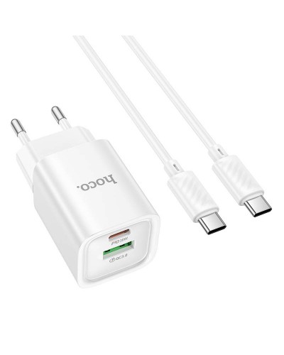 Купити МЗП Hoco C149A Charm PD30W+QC3.0 (1USB-A/1C) + кабель Type-C to Type-C