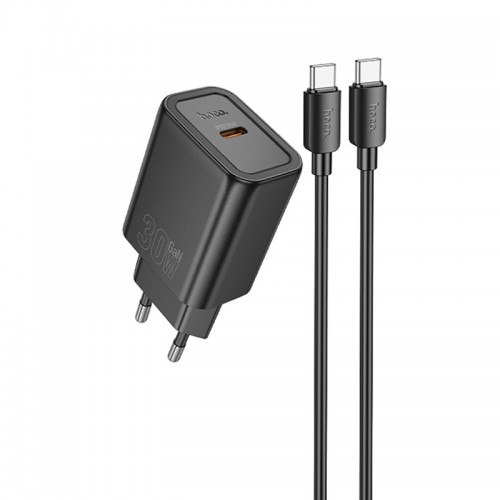 Купить СЗУ Hoco N62 Gentle PD30W (1USB-C) + кабель Type-C to Type-C Купить СЗУ Hoco N62 Gentle PD30W (1USB-C) + кабель Type-C to Type-C