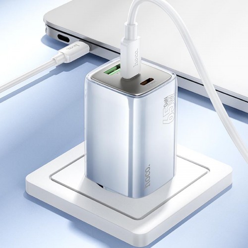 Купить СЗУ Hoco N49 Glorious PD65W (1USB-A/2C) + кабель Type-C to Type-C