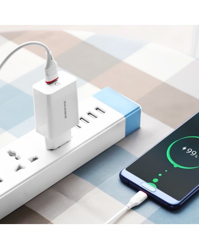 Купити МЗП Borofone BA21A Long journey QC3.0 3A (1USB-A) + кабель USB to Type-C