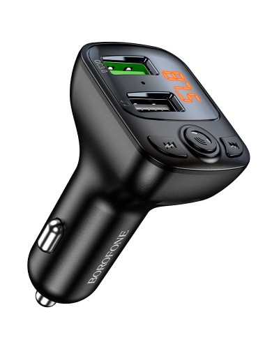 Купити АЗП FM модулятор Borofone BC41 Eminency QC3.0 (2USB-A)