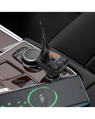 Купити АЗП FM модулятор Borofone BC41 Eminency QC3.0 (2USB-A)