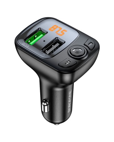 Купити АЗП FM модулятор Borofone BC41 Eminency QC3.0 (2USB-A)