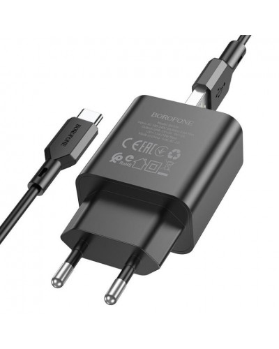 Купити МЗП Borofone BA72A Spring QC3.0 (1USB-A) + кабель USB to Type-C