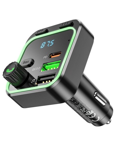 Купити АЗП FM модулятор Borofone BC53 Highway PD20W+QC3.0 (2USB-A/1C)