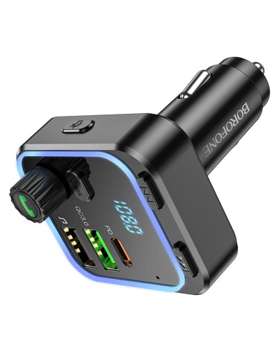 Купити АЗП FM модулятор Borofone BC53 Highway PD20W+QC3.0 (2USB-A/1C)