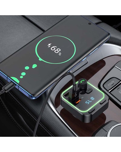 Купити АЗП FM модулятор Borofone BC53 Highway PD20W+QC3.0 (2USB-A/1C)