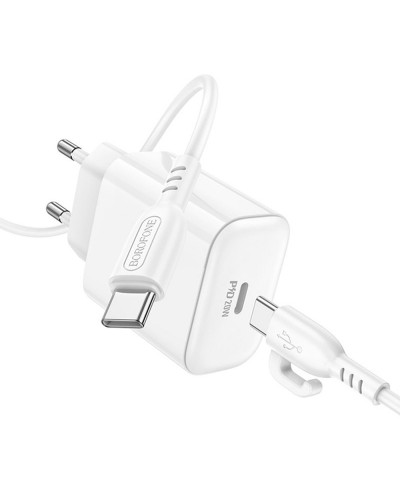 Купити МЗП Borofone BA81A PD20W (1USB-C) + кабель Type-C to Type-C