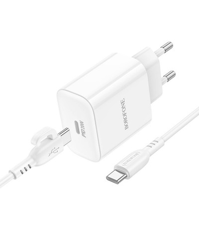 Купити МЗП Borofone BA81A PD20W (1USB-C) + кабель Type-C to Type-C