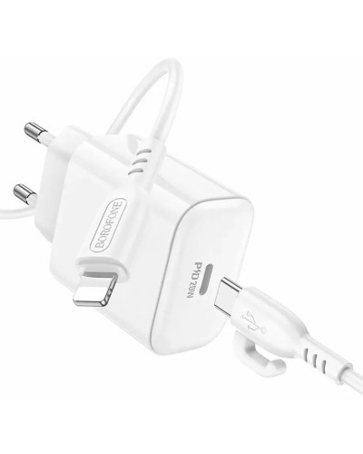 Купити МЗП Borofone BA81A PD20W (1USB-C) + кабель Type-C to Lightning