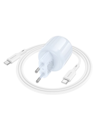 Купити МЗП Borofone BA93A Lustrous PD20W+QC3.0 (1USB-A/1C) + кабель Type-C to Type-C