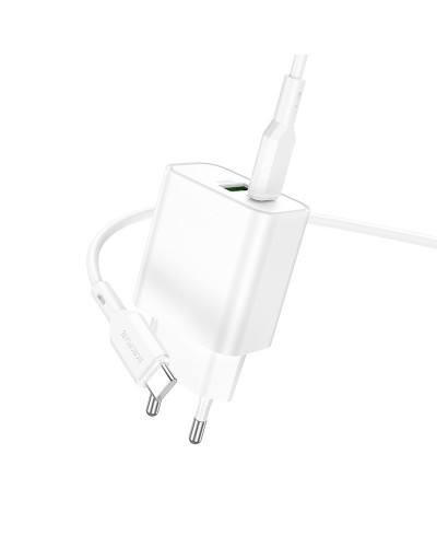 Купити МЗП Borofone BA88A Navy PD20W+QC3.0 (1USB-A/1C) + кабель Type-C to Type-C
