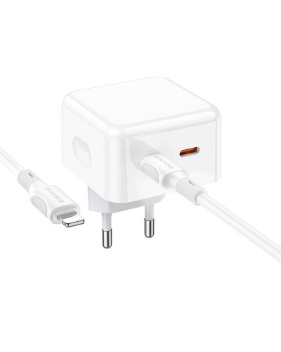 Купити МЗП Borofone BA76A Source PD35W (2USB-З) + кабель Type-C to Lightning