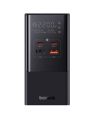 Купити МЗП Baseus PowerCombo Tower PowerStrip 100W (2USB-A/2C/2Socket) (1.5m) (E00023609113-00)
