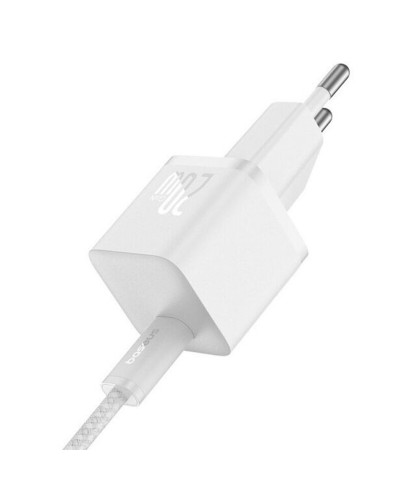 Купити МЗП Baseus GaN5 Fast Charger (mini) PD20W (1USB-C) + кабель Type-C to Type-C (P10110900113)