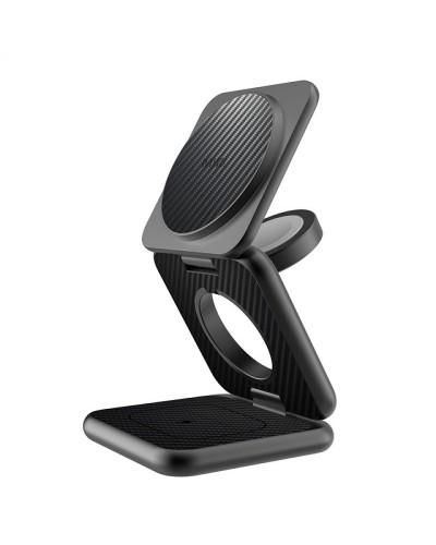 Купити БЗП WIWU Wi-W035 Kevlar Mag Go 3 in 1 wireless charger
