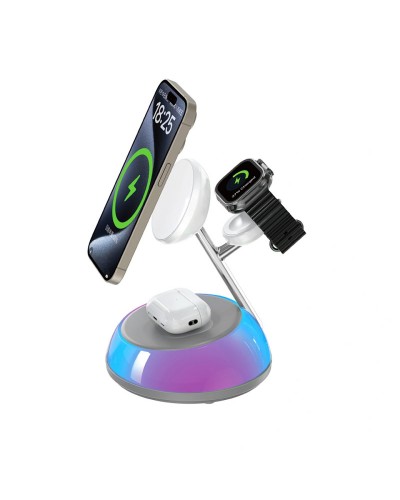 Купити БЗП WIWU Wi-W036 Aurora 3 in 1 wireless charger