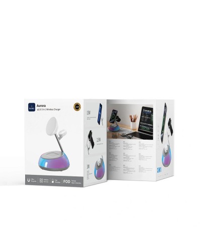 Купити БЗП WIWU Wi-W036 Aurora 3 in 1 wireless charger