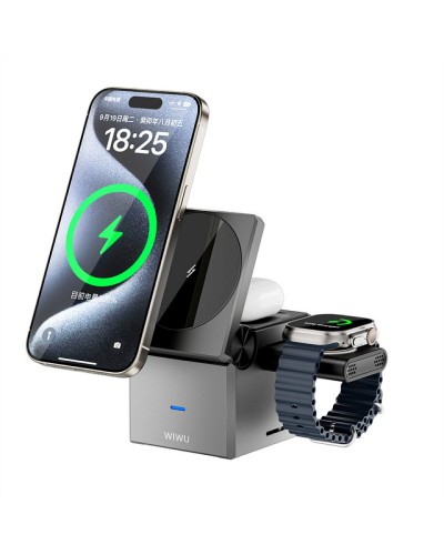 Купити БЗП WIWU Wi-W030 Planeta Trio 3 in 1 Cableless charger
